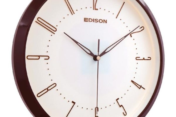 Jam Dinding Edison ES 297 T66 Sweep, Desain Elegan dan Akurat