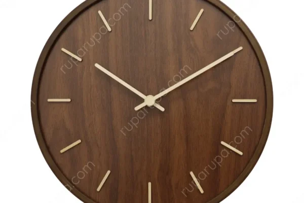 Jam Dinding Motif Kayu Informa 8C: Pilihan Elegan dan Fungsional
