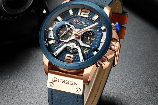 Jam Tangan Curren Pria Militer Kulit Asli 8250 yang Tangguh