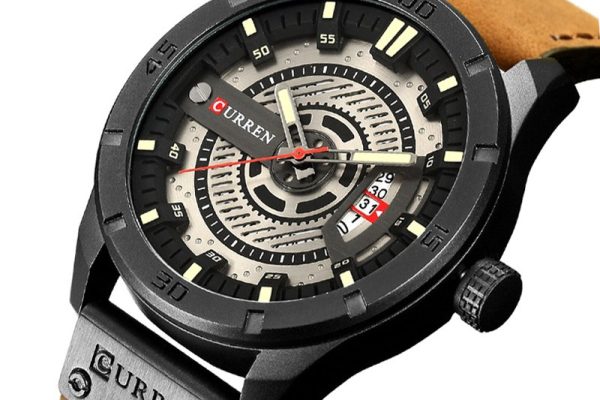 Jam Tangan Kulit Curren 8301 untuk Pria Gaya Modern dan Elegan